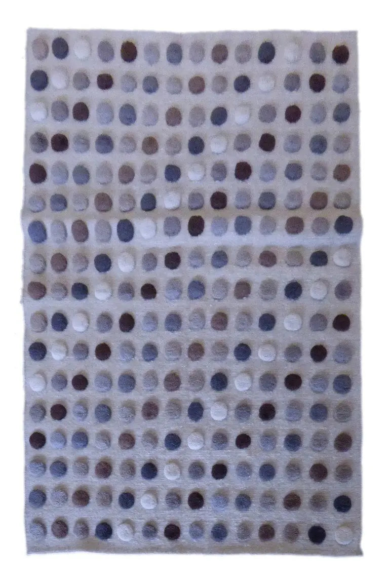 One Of The Kind Indian Hand-Knotted Gabbeh Rug 6'6" X 4'8"